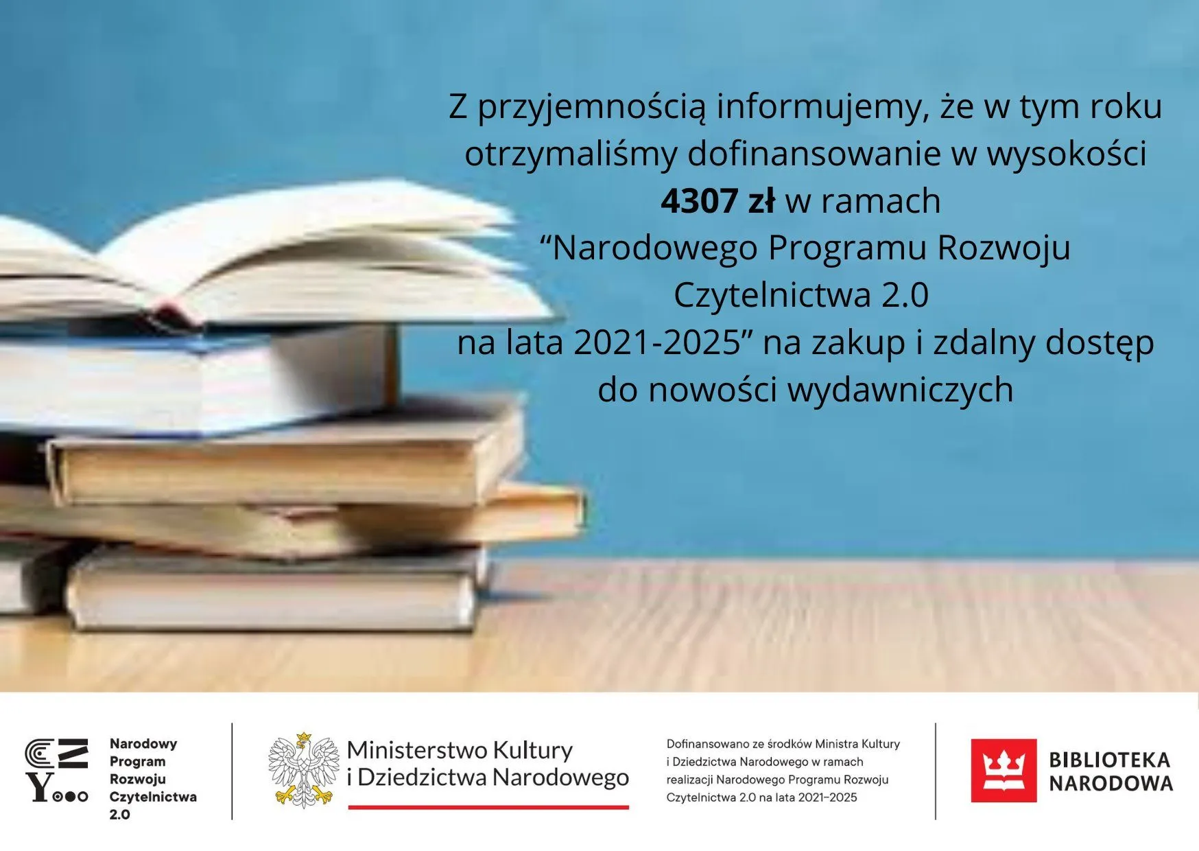 Dotacja z MKiDzN na zakup nowości wydawniczych