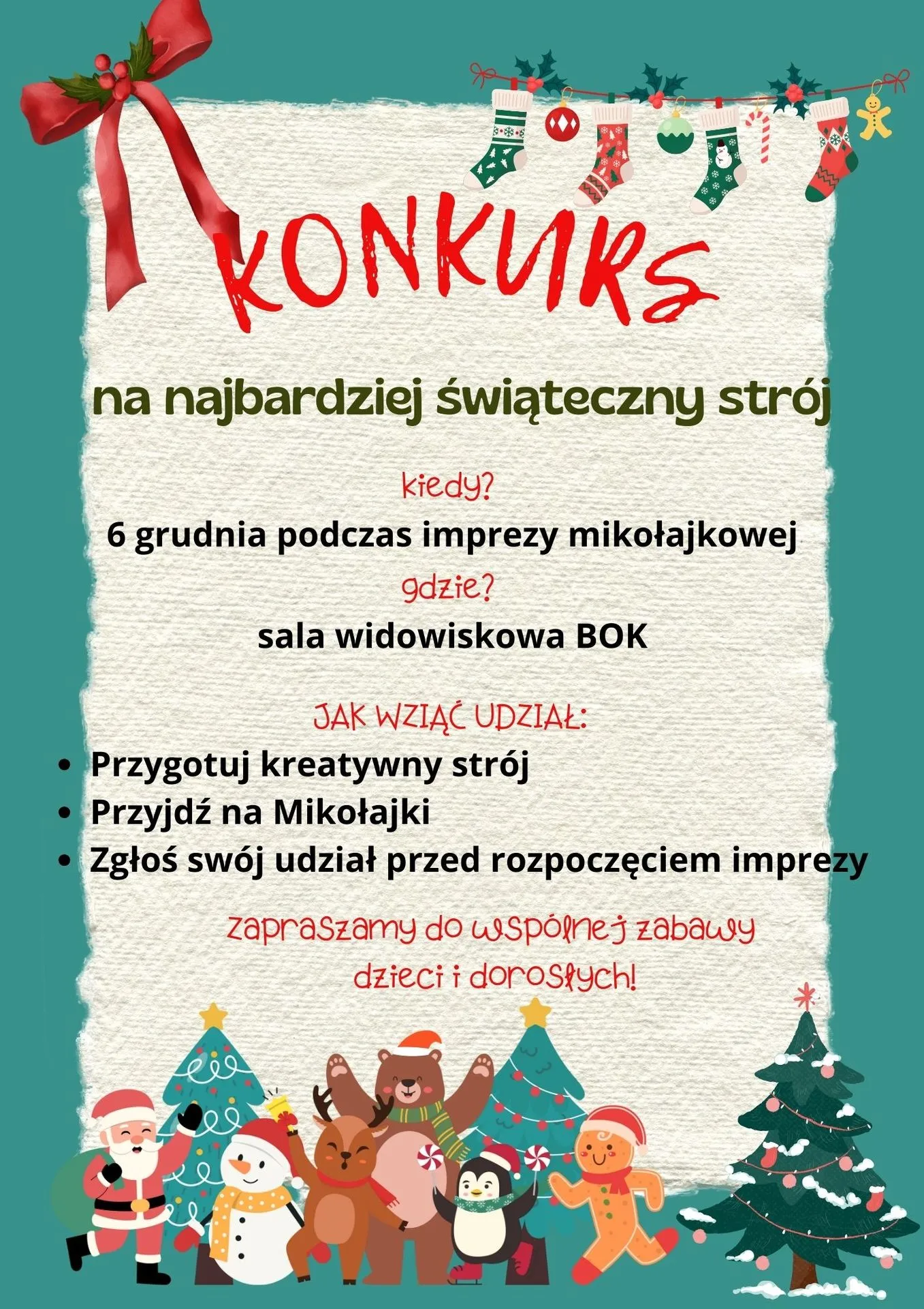 Konkurs na najbardziej świąteczny strój!