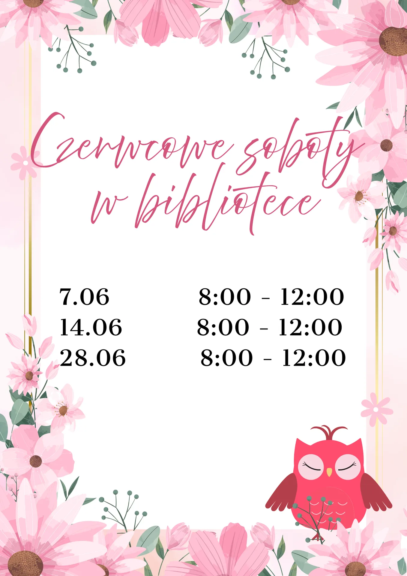 Czerwcowe soboty w bibliotece
