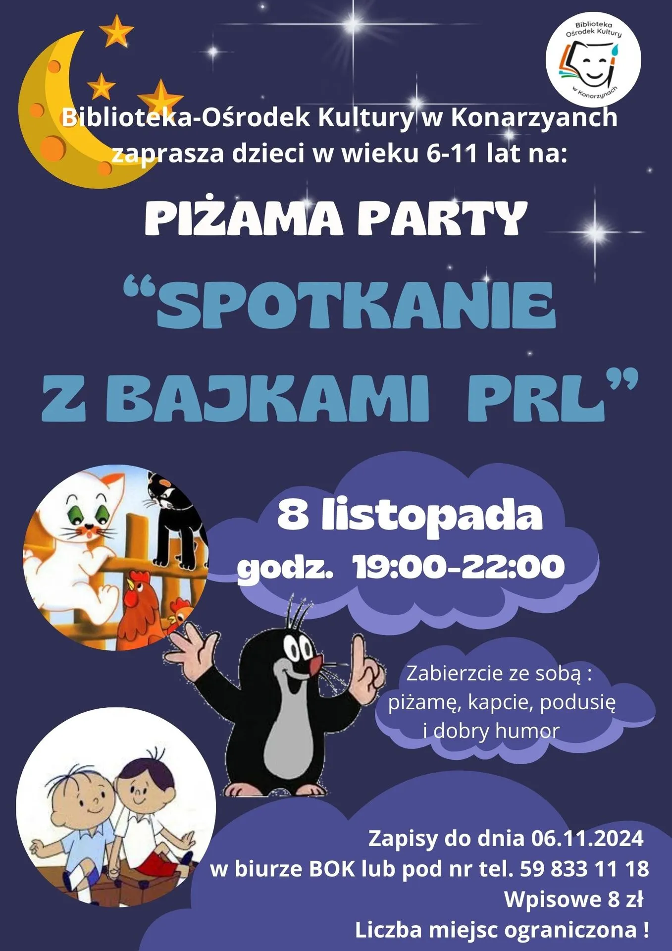 Piżama party " Wieczor z bajakmi PRL"