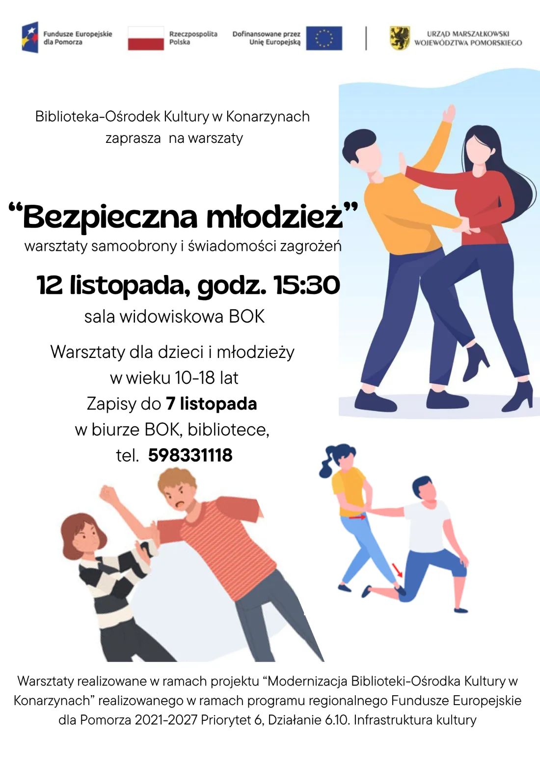 Warsztaty samoobrony dla młodzieży