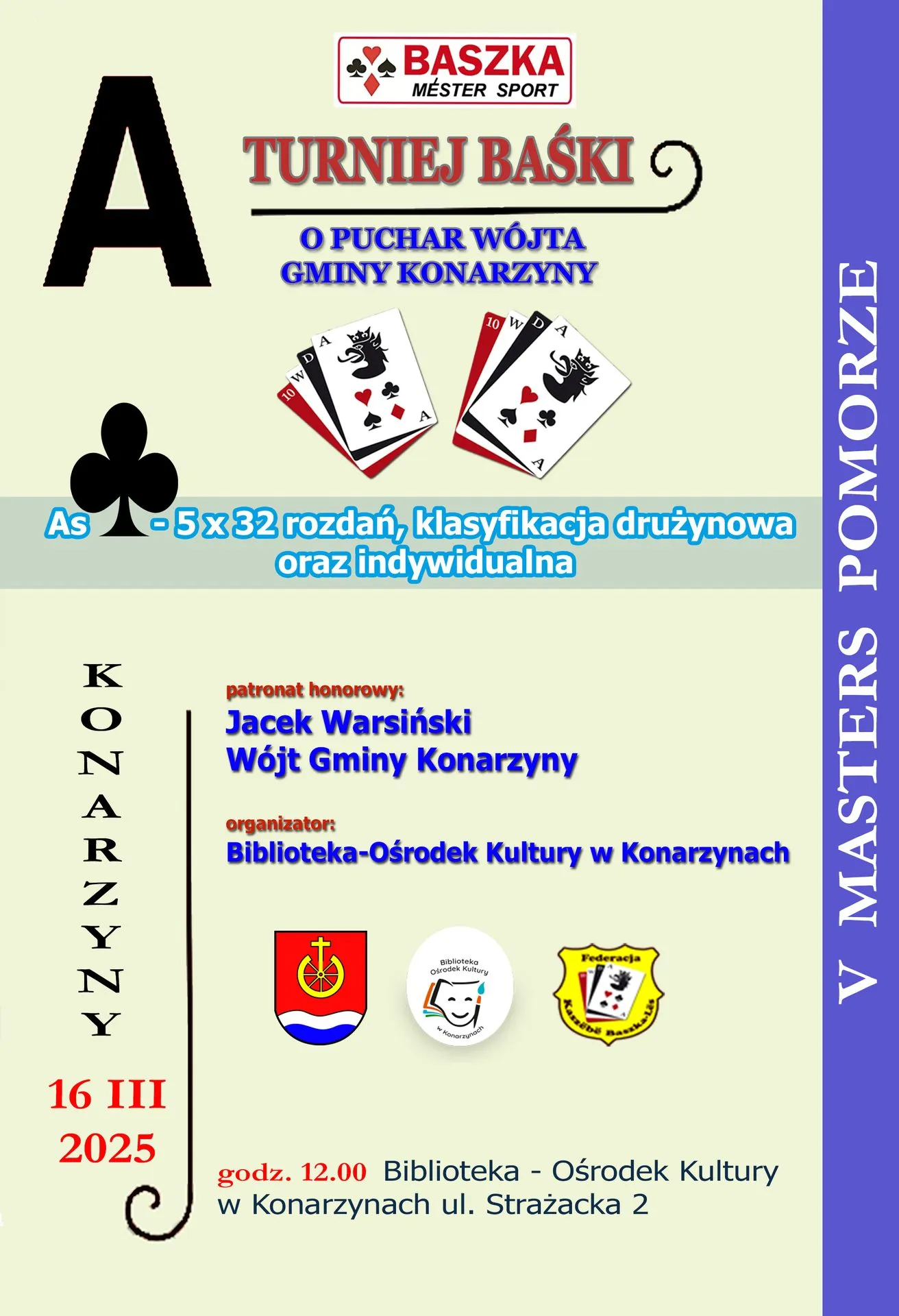 Turniej Baśki o Puchar Wójta Gminy Konarzyny❗️