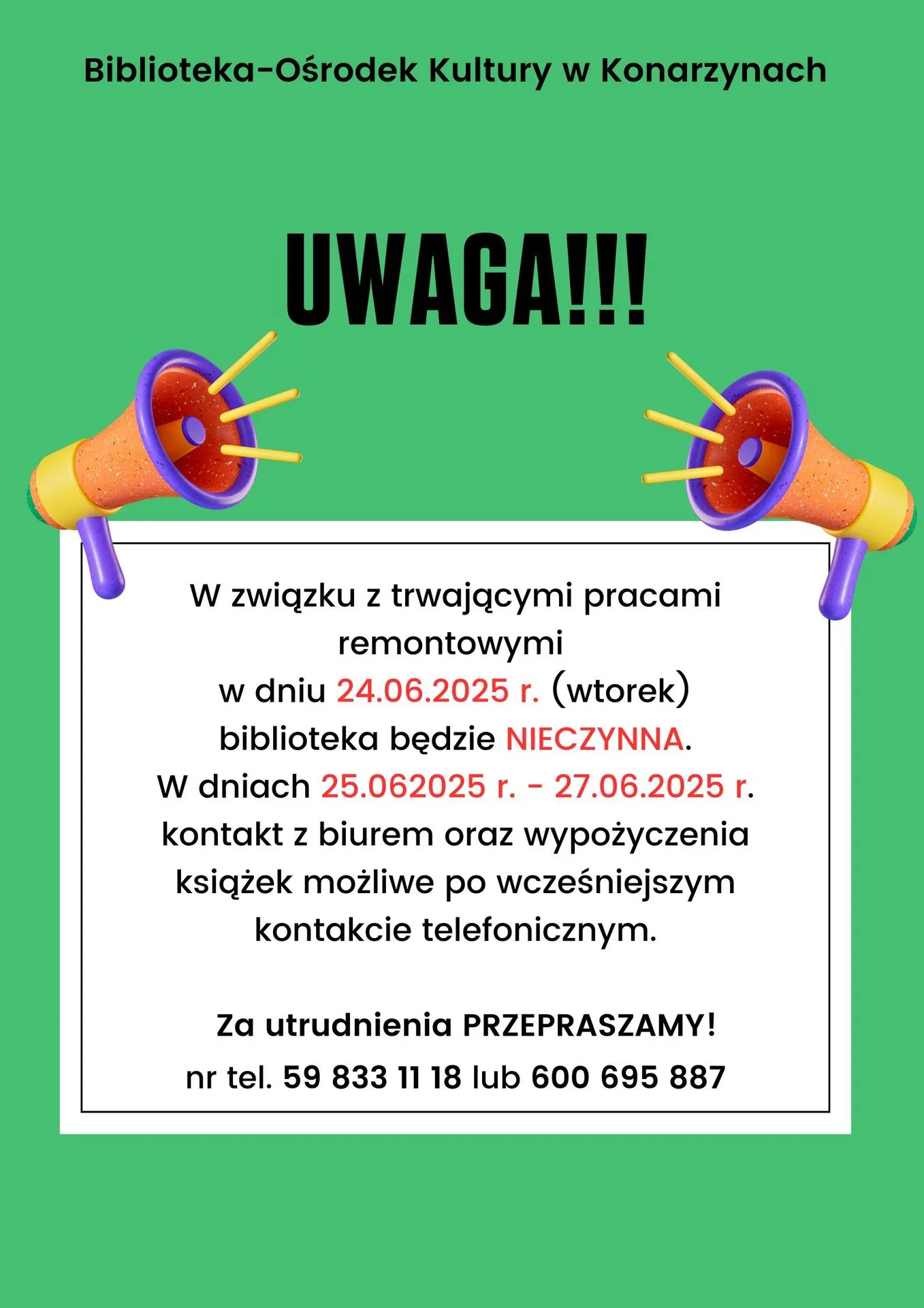 Ważna informacja!