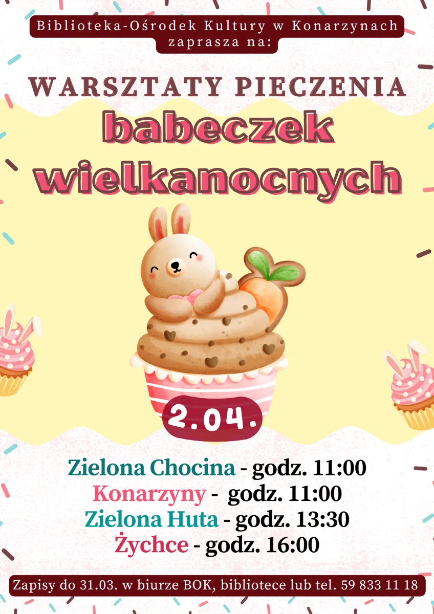 Warsztaty pieczenia wielkanocnych babeczek
