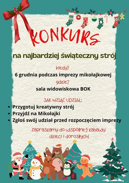 Konkurs na najbardziej świąteczny strój!