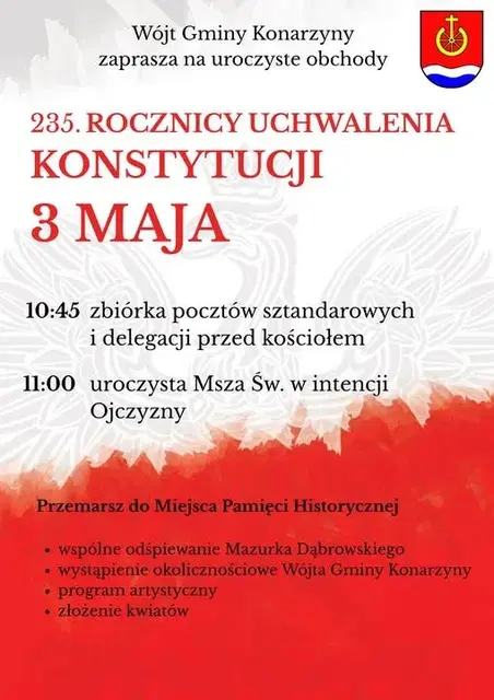 Obchody 235. rocznicy uchwalenia Konstytucji 3 Maja