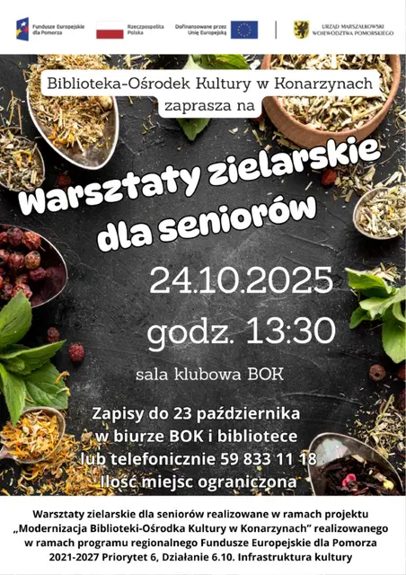 Warsztaty zielarskie dla seniorów.