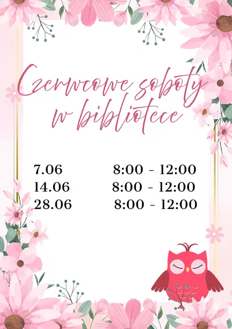 Czerwcowe soboty w bibliotece