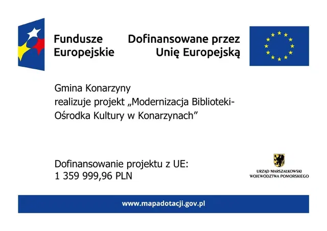 „Modernizacja Biblioteki-Ośrodka Kultury w Konarzynach”