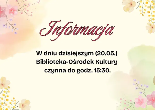 Ważna informacja